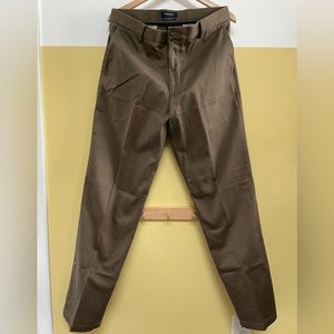 Dockers Mens 34x34 Brown Signature Khakis Straight Fit